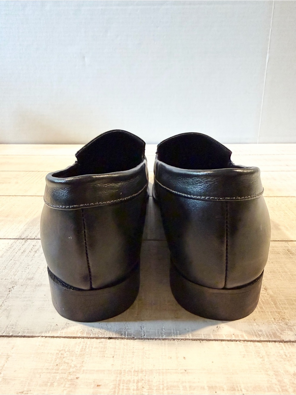 Katz & Birds Berlin Black Leather Patent Moccasin Loafers EU 42 Handmade - Picture 7 of 12